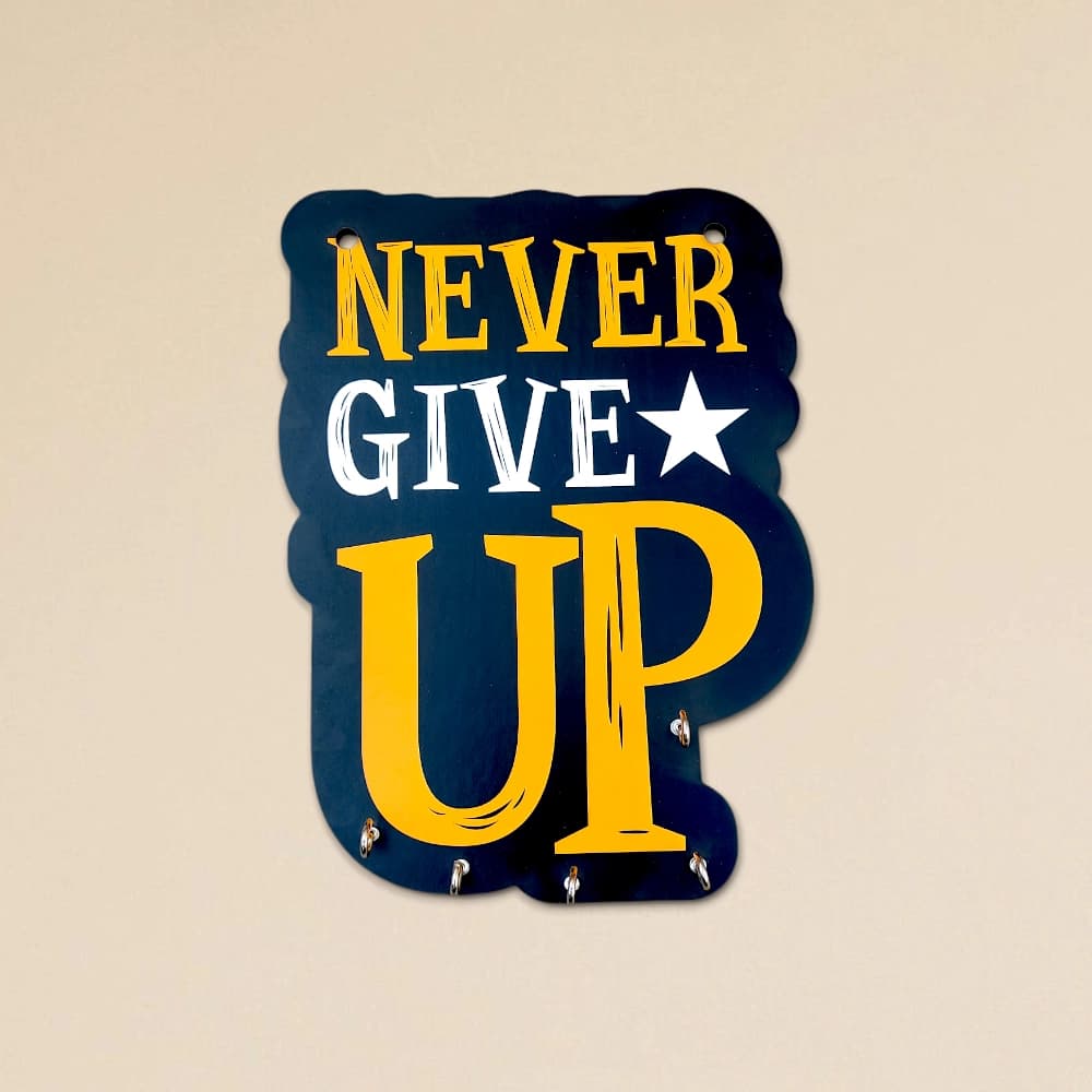 Key Chain Holder - Never Give Up