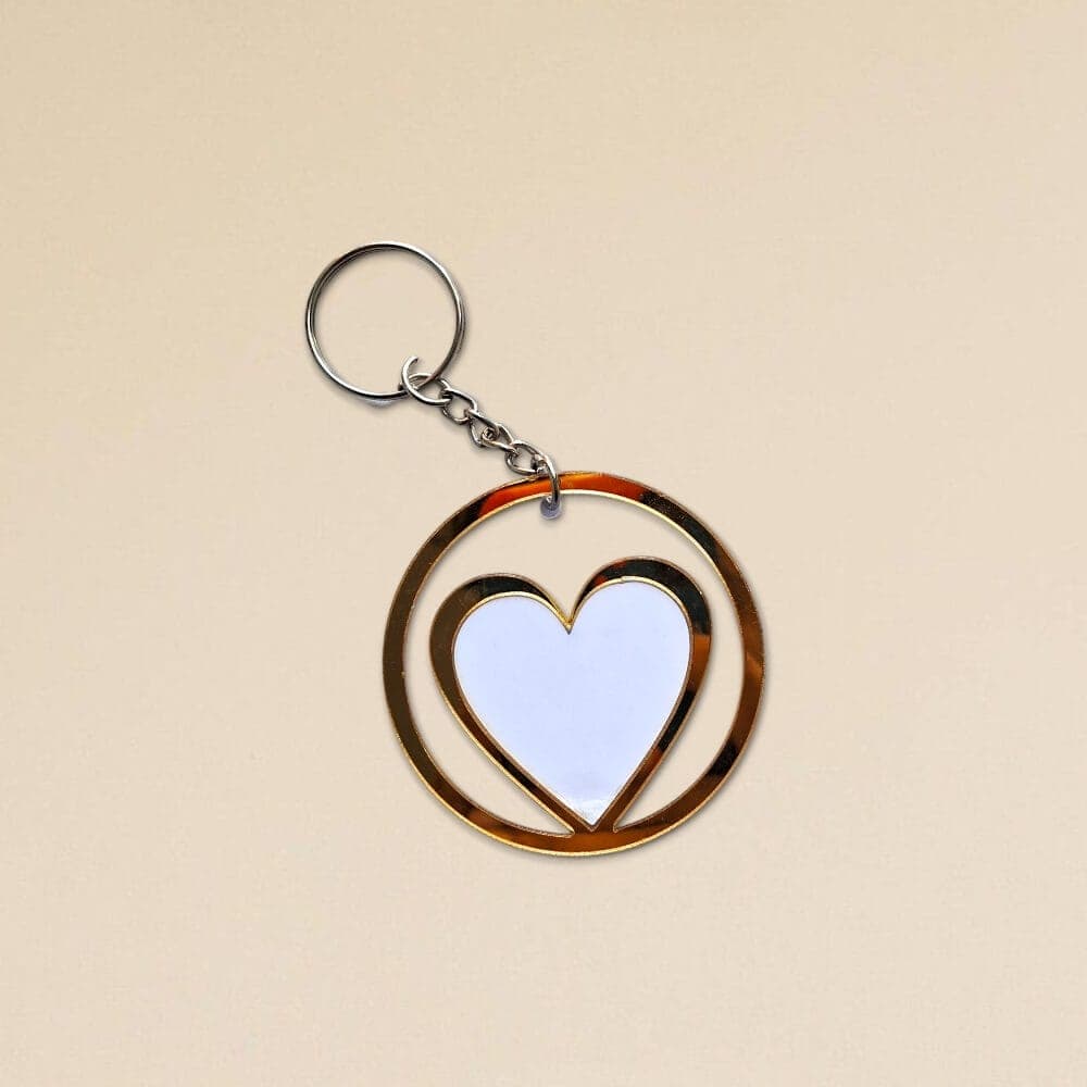 Thumb Impression Heart Keychain