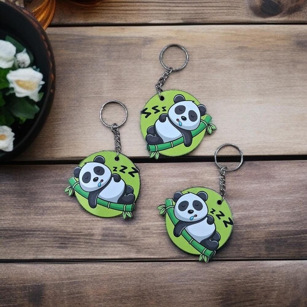 Cute Panda Keychains (Pack of 3)