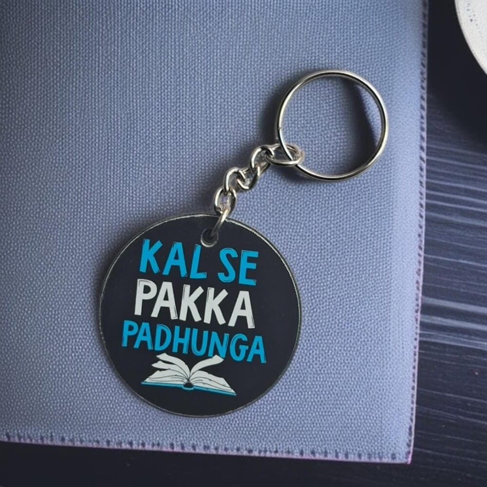 Kal Se Pakka Padhunga Keychain