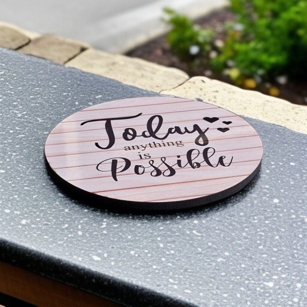 Inspirational Wooden Tea Coaster (Pack of 6)