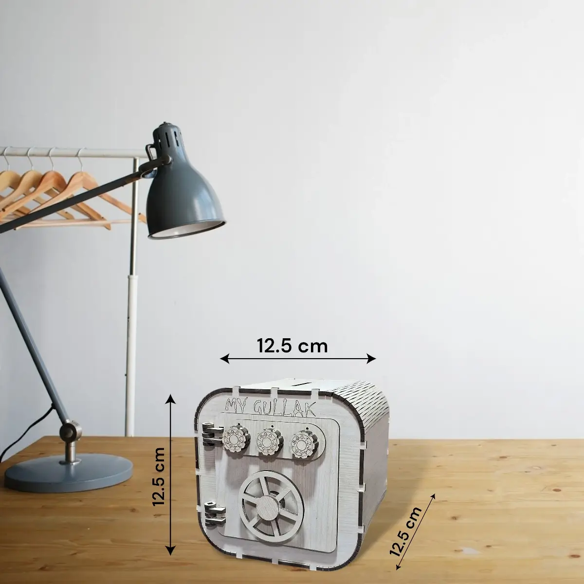 Wooden Mini Locker – Secure & Fun Savings Box