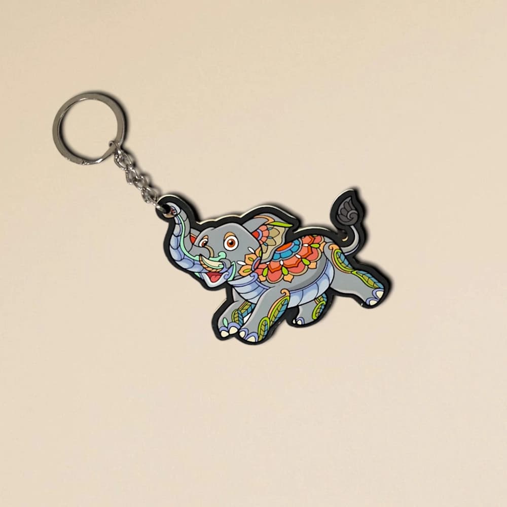 Elephant Keychain - Lucky & Stylish Keyring for Gifts